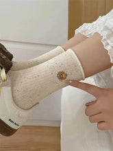 Polka Dot Socks | White Crew Socks | Sweet Cute Socks | Cute Outfits - KawaSocks